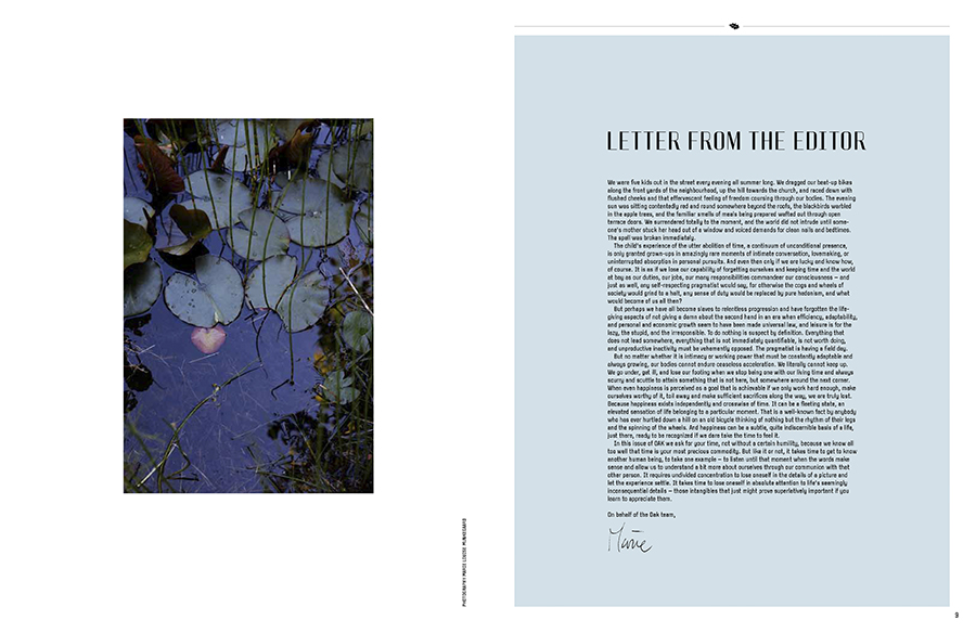 Marie Louise Munkegaard; Photographer; Oak The Nordic Journal, Copenhagen; Denmark