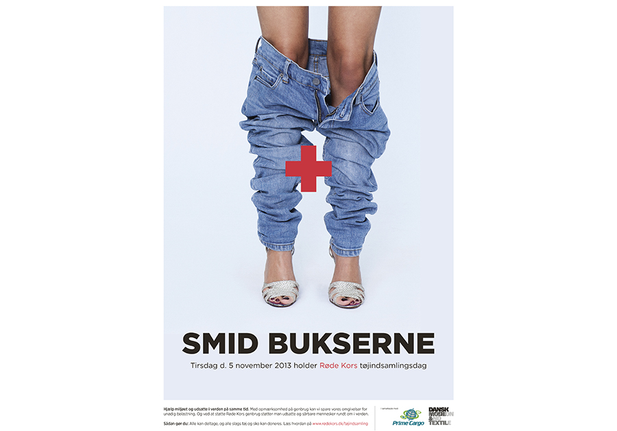 Marie Louise Munkegaard; Photographer; Red cross, Røde Kors, Røde Kors kampagne, Smid bukserne, Copenhagen; Denmark