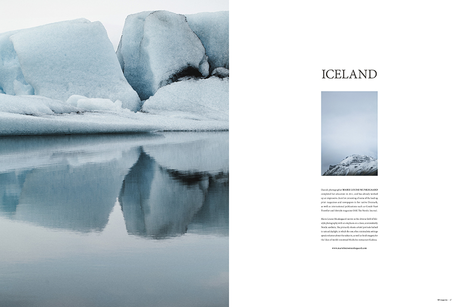 Marie Louise Munkegaard; Photographer; Iceland, My Magazine, Copenhagen; Denmark